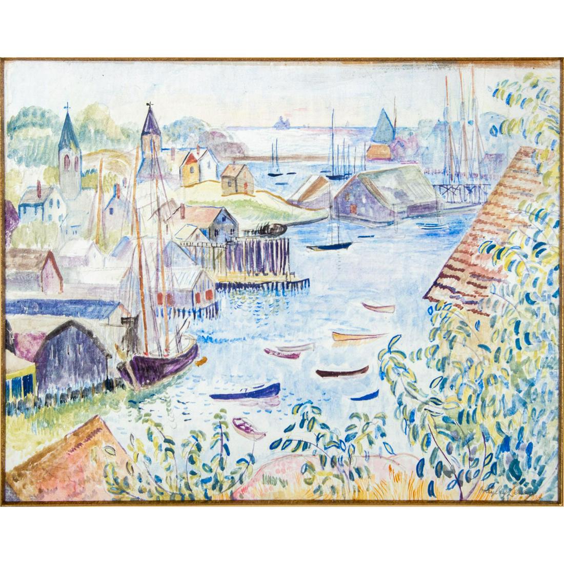 Hayley Lever (1876-1958) Mixed Media, Untitled, Signed (1 of 7)