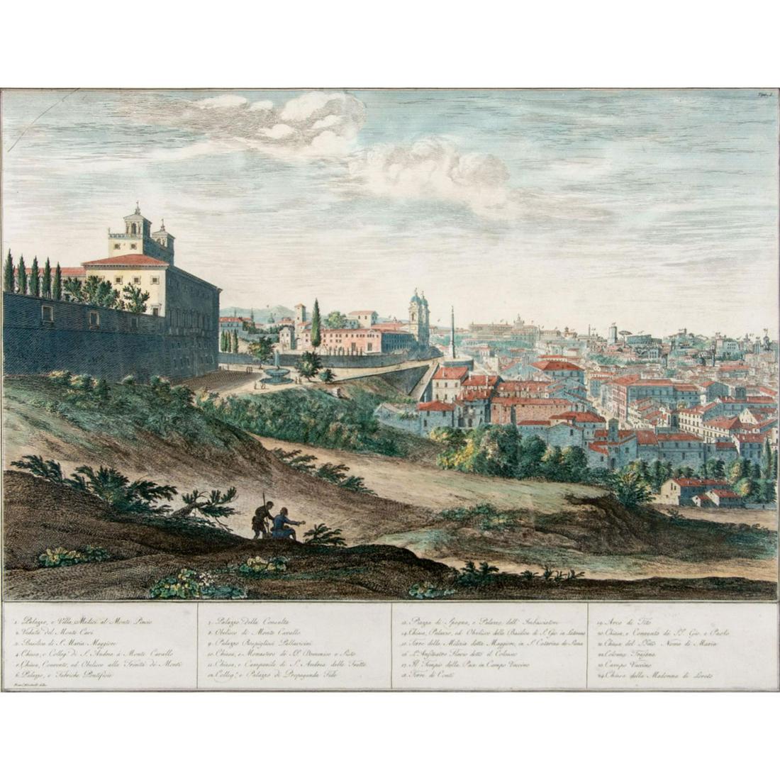 Giovanni Cassini (1745-1824) Etching Reproduction, Rome I (1 of 8)