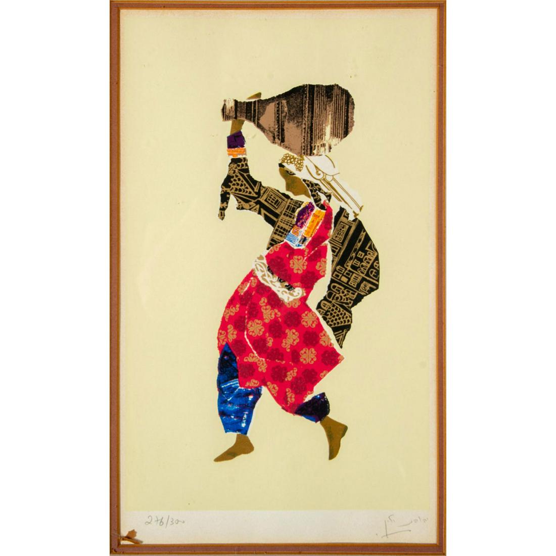 Judith Yellin (Israeli 1923-2005) Signed Serigraph, Woman (1 of 5)