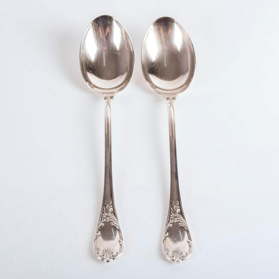 2pc Christofle Marly Pattern Silver Serving Spoon (1 of 5)