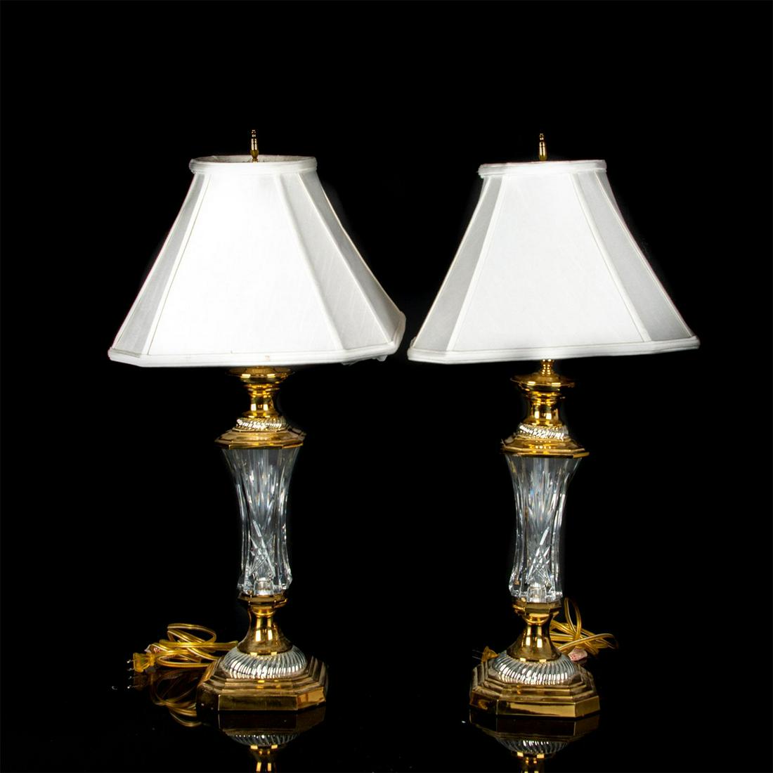 Pair of Waterford Crystal Lamps (1 of 7)