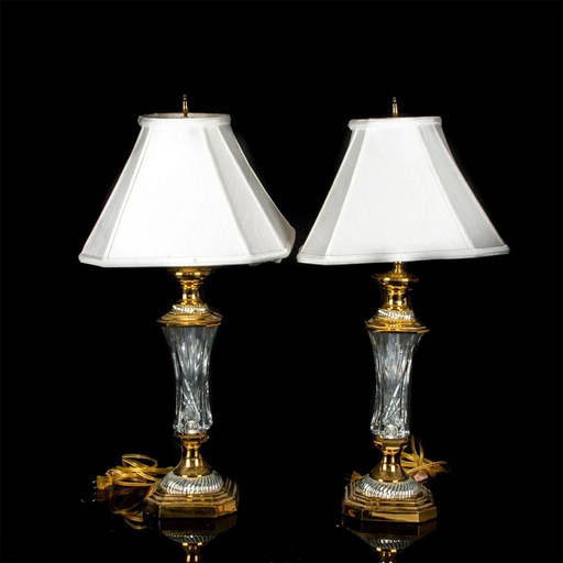 Pair Of Waterford Crystal Lamps