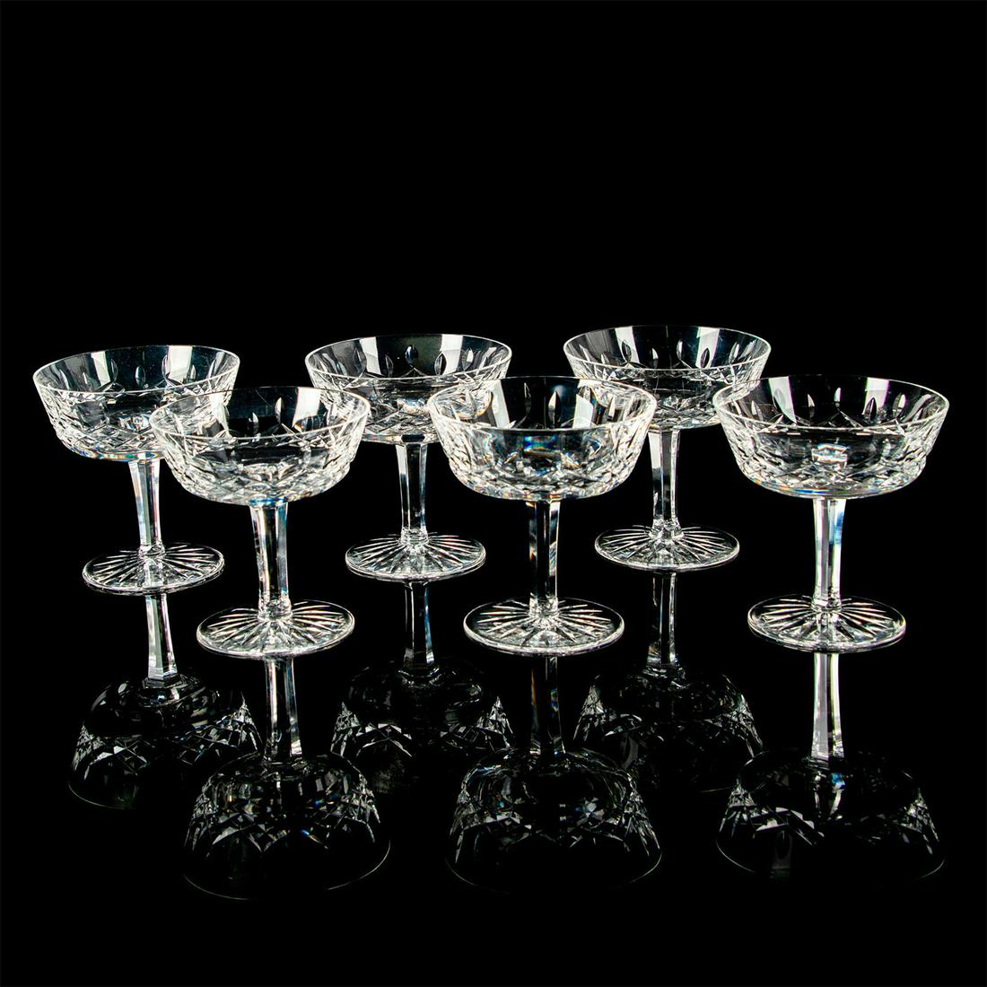 6pc Waterford Crystal Tall Sherbet Glasses, Lismore (1 of 3)