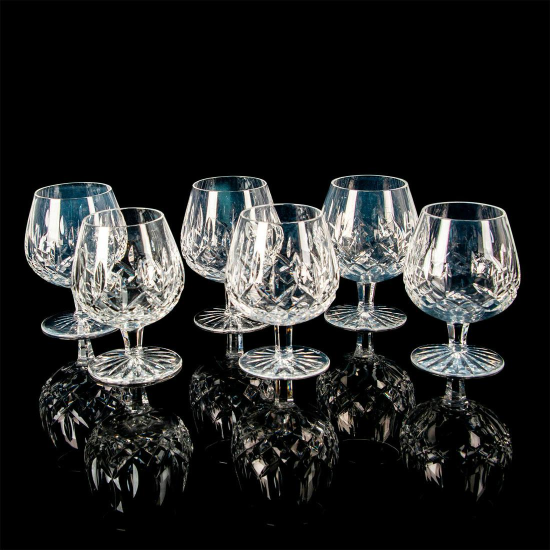 6pc Waterford Crystal Brandy Glasses, Lismore (1 of 3)