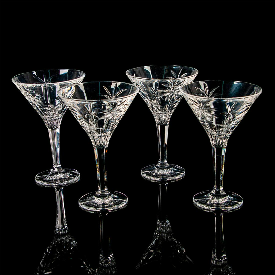 4pc Godinger Shannon Martini Glasses, South Beach Palm (1 of 3)