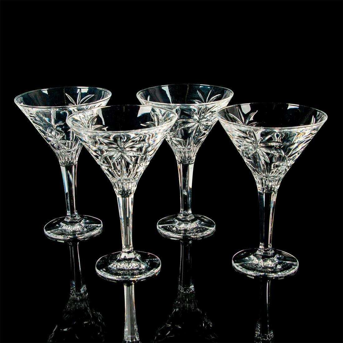 4pc Godinger Shannon Martini Glasses, South Beach Palm (1 of 4)