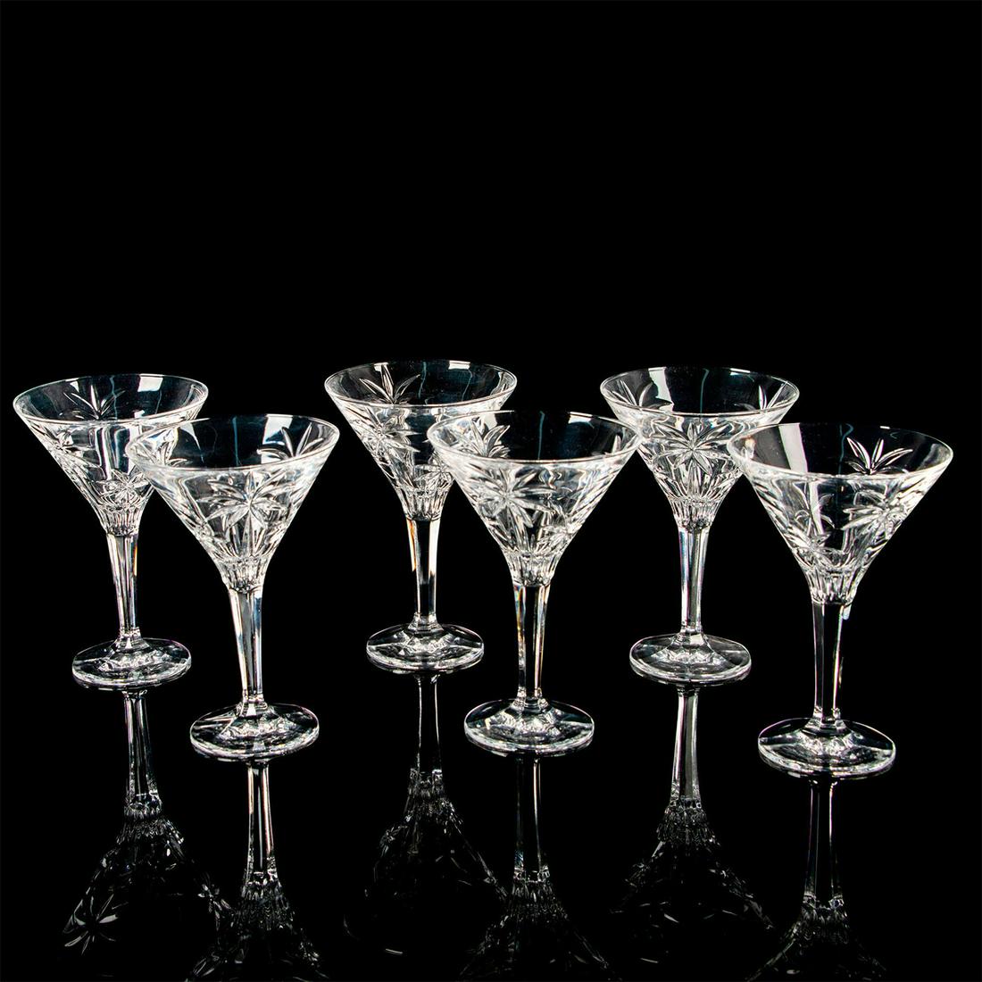6pc Godinger Shannon Martini Glasses, South Beach Palm (1 of 3)