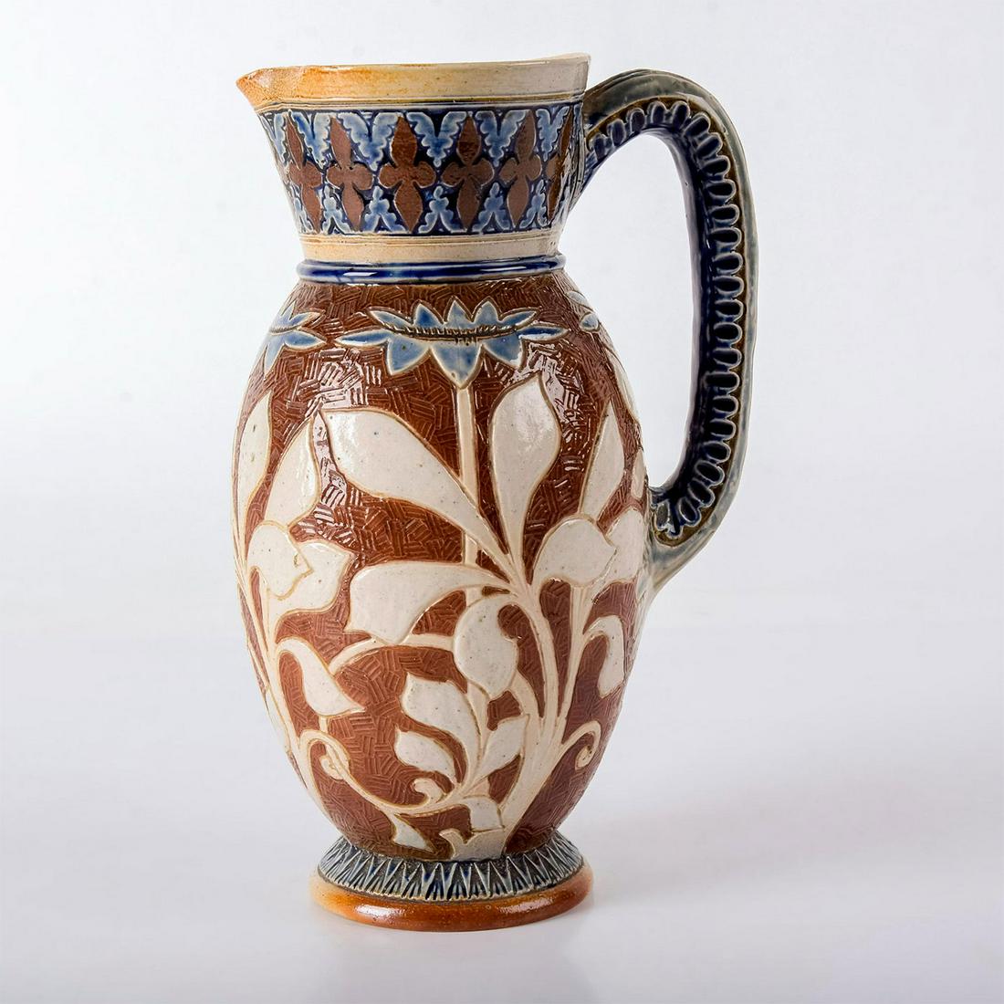 Rare Martin Brothers Pottery Jug, Signed (1 of 5)