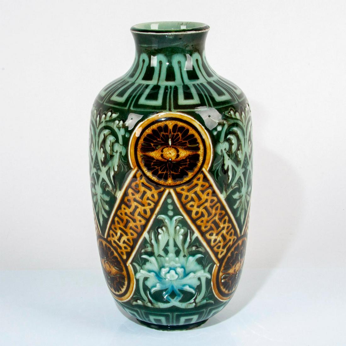 Royal Doulton Lambeth Vase with Ornate Designs (1 of 5)
