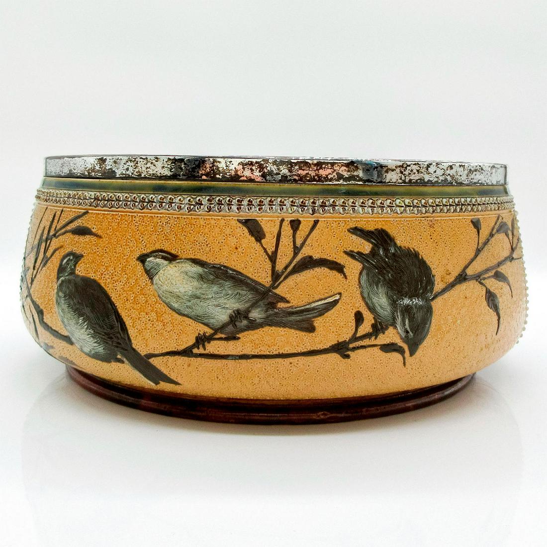 Doulton Lambeth Florence Barlow Bowl, Birds (1 of 7)