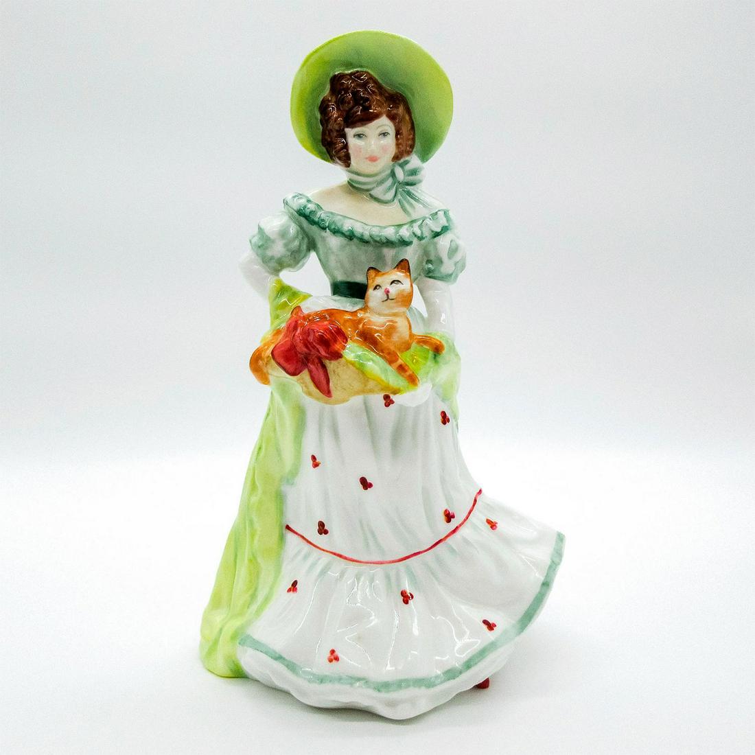 Jane HN3711 - Royal Doulton Figurine: Lady Doulton 1997 figurine. Michael Doulton signature on the back. Royal Doulton backstamp. Good condition. Artist: Valerie Annand Issued: 1997; Ltd. 1,997 Dimensions: 9"H Manufacturer: Royal Doulton 