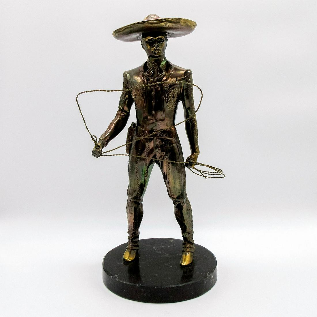 Vintage Mexican Cowboy 'Charro' Sculpture (1 of 5)