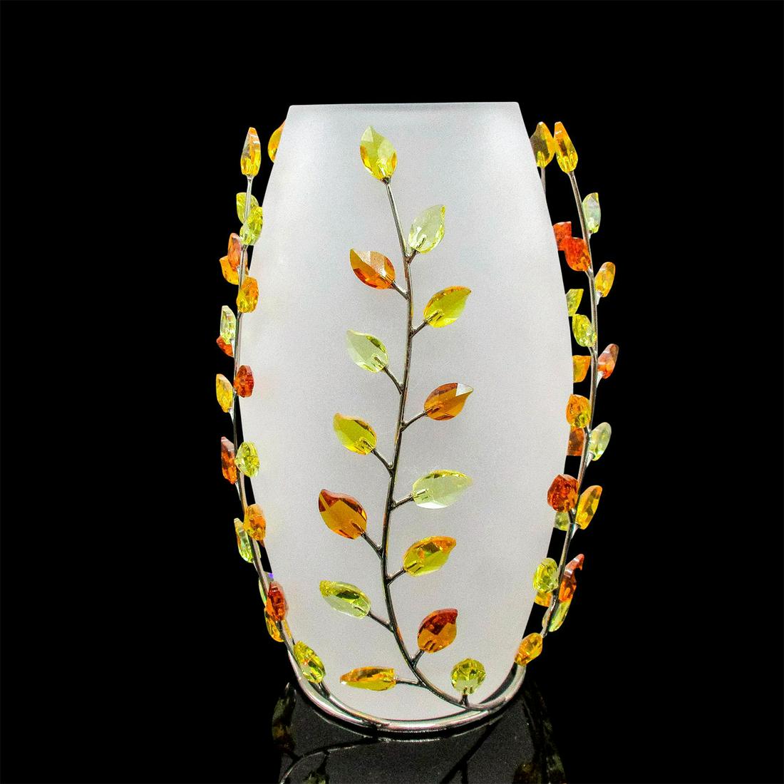 Swarovski Vase, Leaves Topaz (1 of 6)