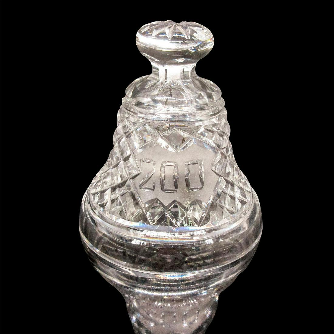 Vintage Clear Glass Dinner Bell (1 of 3)