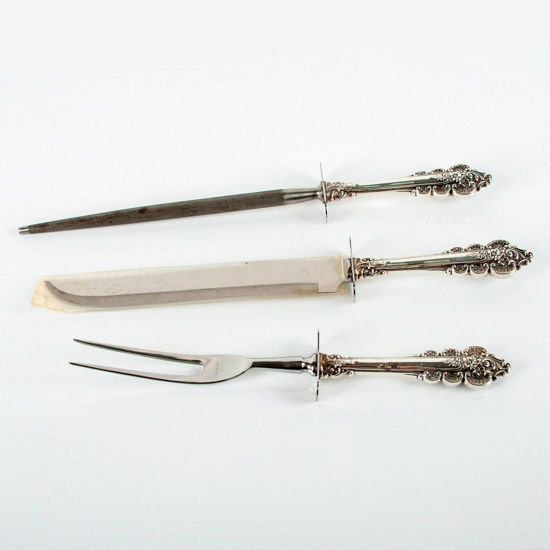 3pc Sterling Silver Carving Utensil Set (1 of 9)