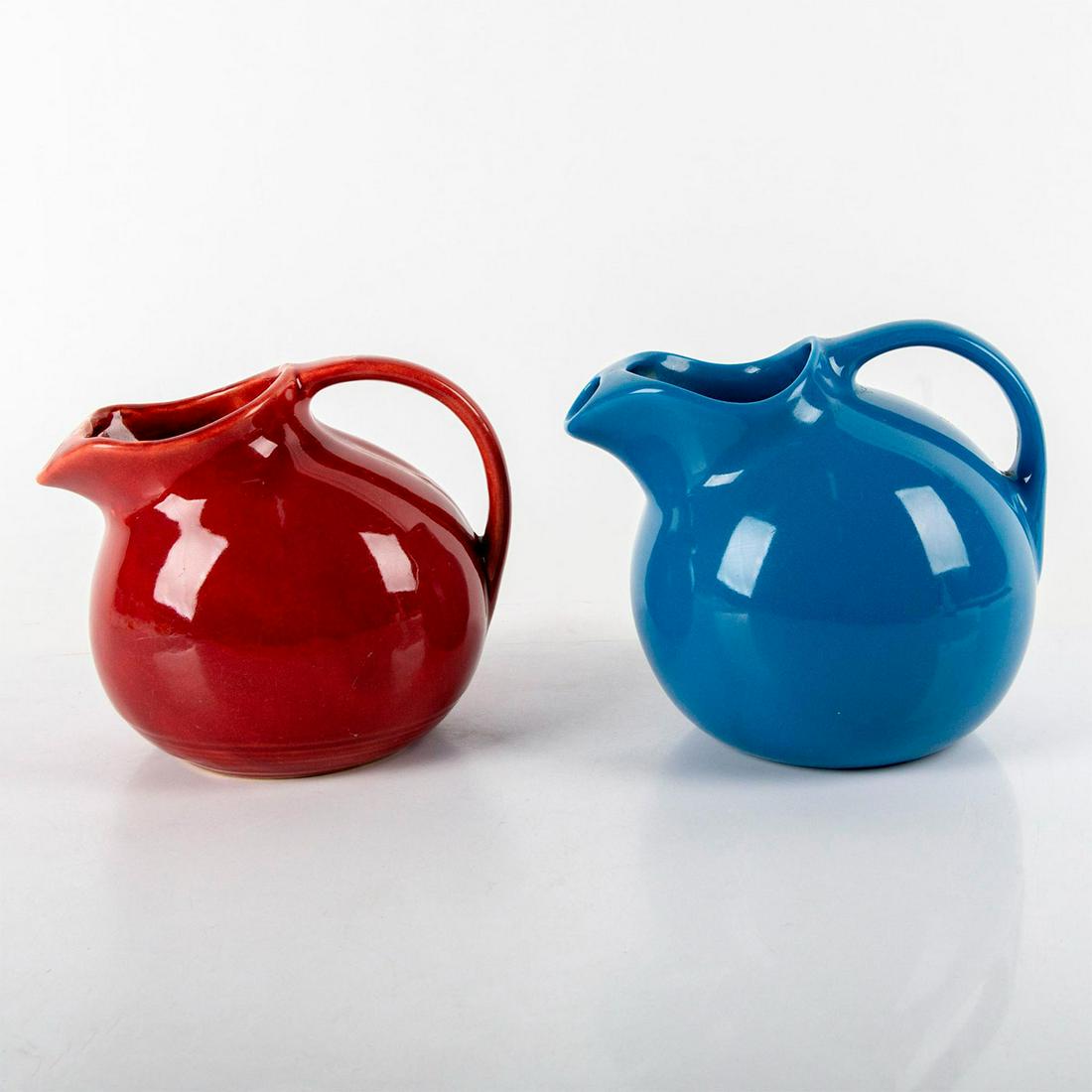 2pc Mid Century Hall Pottery Pitchers (1 of 6)