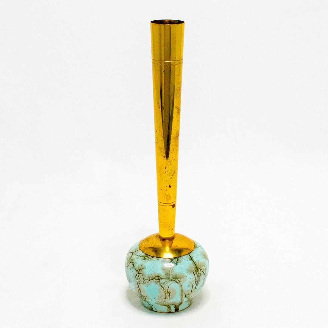 Unusual Delft Vase Mid-Century Modern Lustre Glaze (1 of 7)