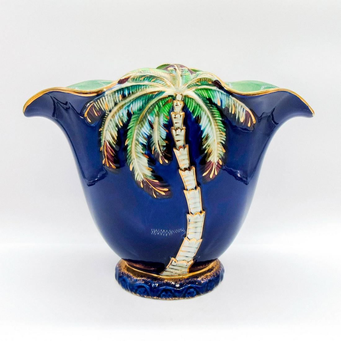 Beswick Ware Vase, Tropical Palm Tree 1069 (1 of 6)