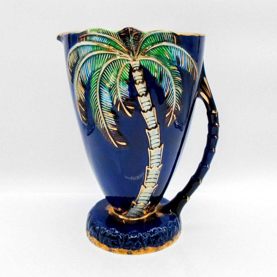 Beswick Ware Pitcher, Tropical Palm Tree 1068 (1 of 5)