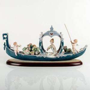 Gondola of Love 01001870 LTD - Lladro Porcelain Figurine