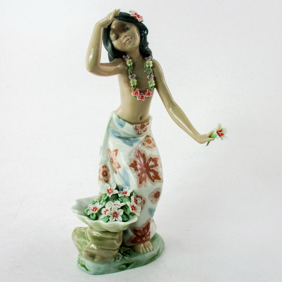 Lladro Hawaiian Dancer # 1478 Porcelain Figurine