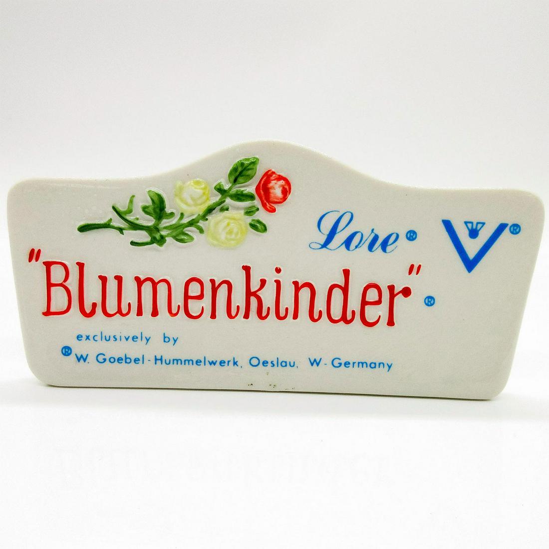Lore Blumenkinder Plaque 238 - Goebel Hummel Figurine (1 of 3)