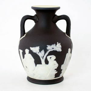 Wedgwood Black Jasperware, Small Portland Vase