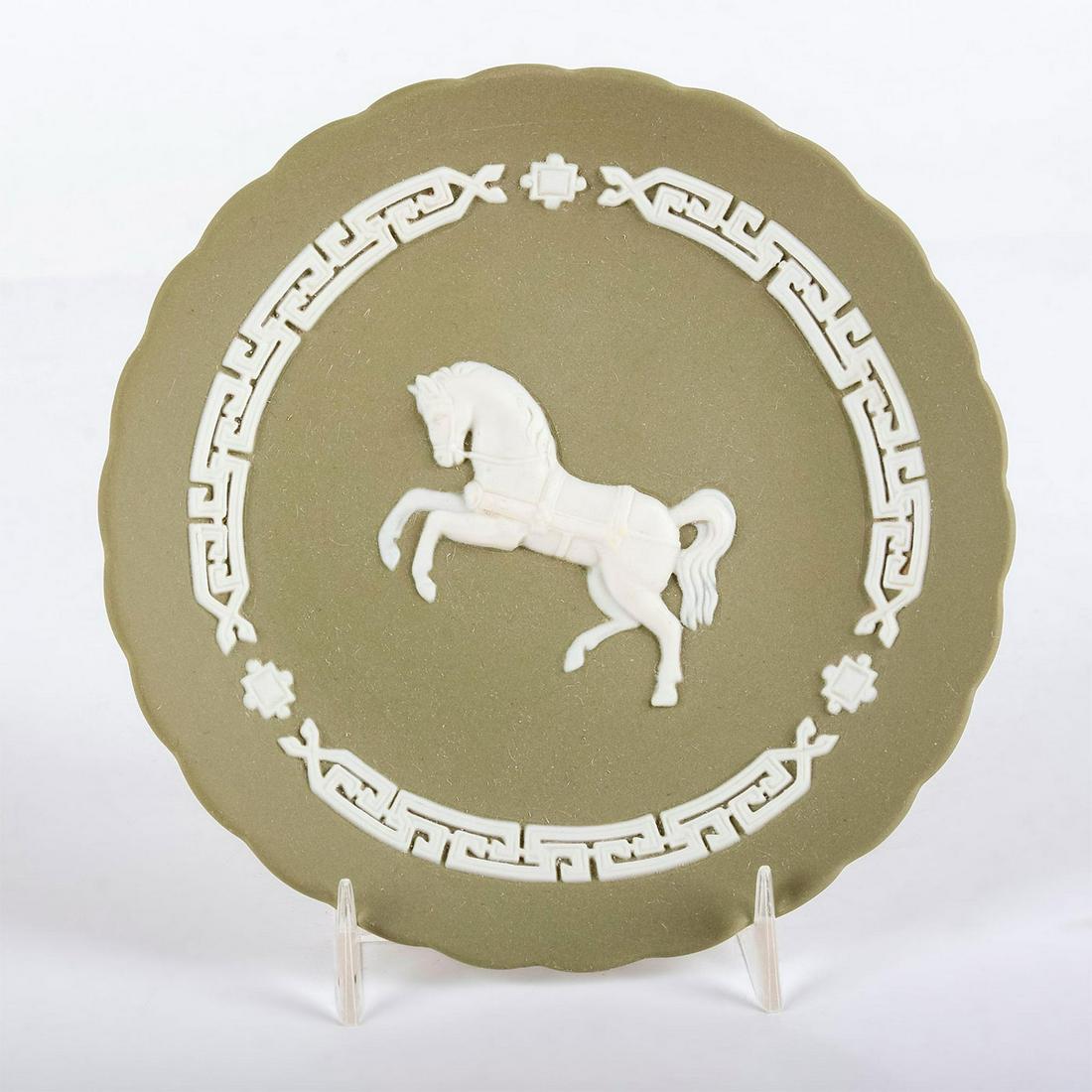 Wedgwood Sage Green Jasperware, 2014 Year Tray Horse (1 of 3)