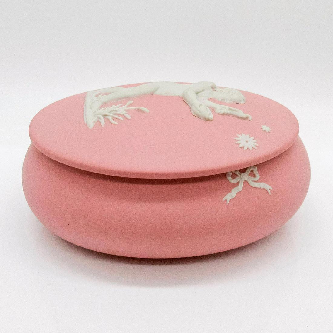 Wedgwood Jasperware Pink Oval Trinket Box (1 of 3)
