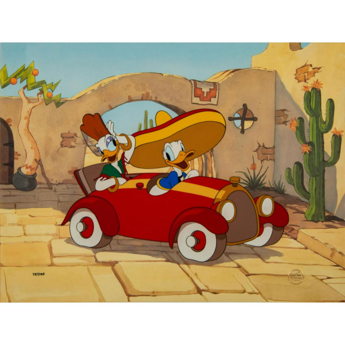 Walt Disney Don Donald Duck Limited Edition Animation Cel (1 of 6)