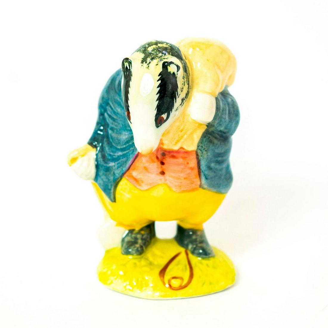 Tommy Brock. Handle In - Large Eye Patch. - Royal Albert - Beatrix Potter Figurine (1 of 3)