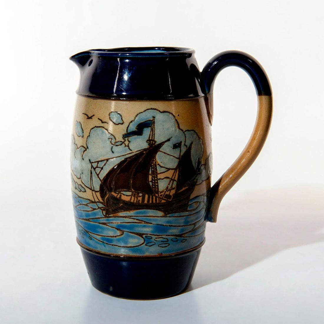 Royal Doulton Lambeth Jug, Sailing Scene (1 of 5)