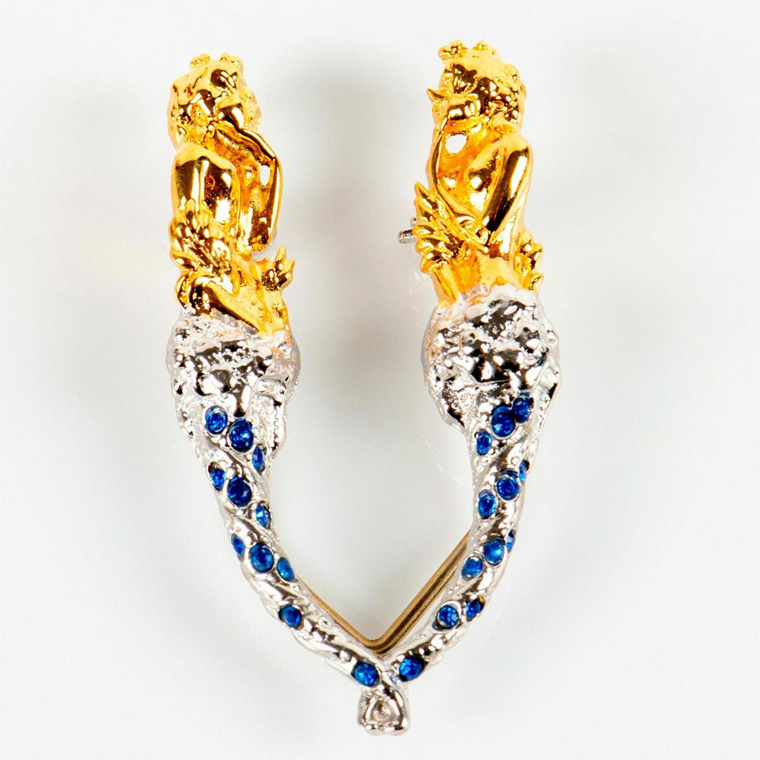 Erte Art Jewelry, V The Letter Pendant / Brooch (1 of 5)