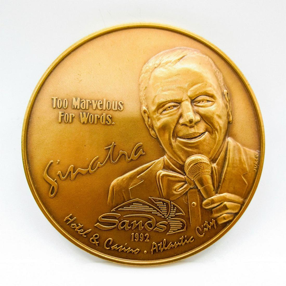 Medallic Art Co. Bronze Medallion, Sands Atlantic City (1 of 3)