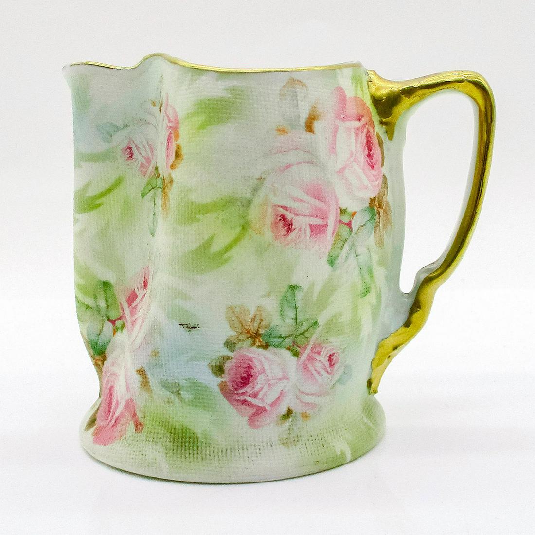 Antique Royal Bayreuth Porcelain Mini Pitcher, Rose Tapestry (1 of 3)