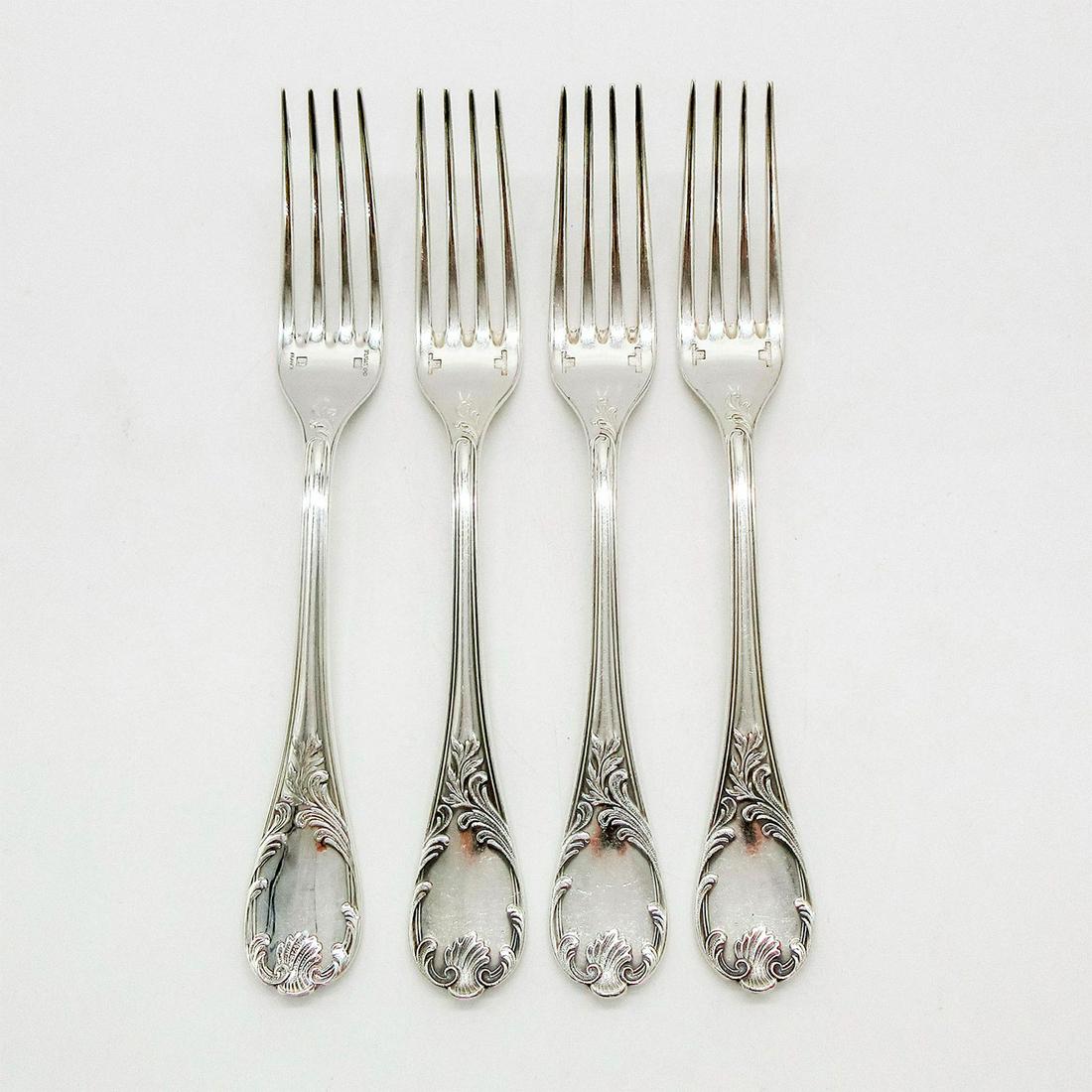 4pc Christofle Marly Pattern Silver Salad Forks (1 of 6)