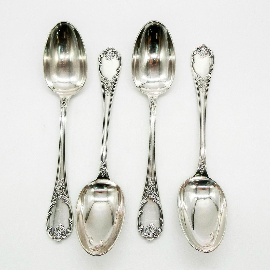 4pc Christofle Marly Pattern Silver Dinner Spoons (1 of 6)