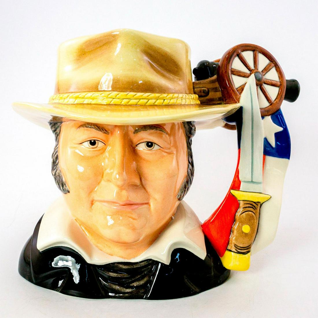 Jim Bowie D7291 - Large - Royal Doulton Character Jug (1 of 3)