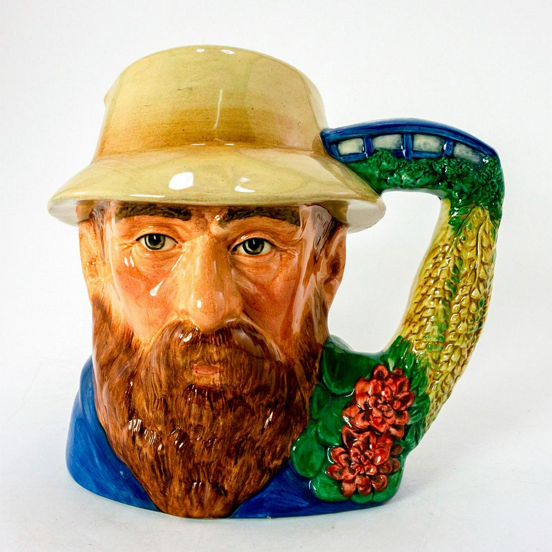 Monet D7150 - Large - Royal Doulton Character Jug: Part of Famous Artists series. Royal Doulton backstamp. Artist: David B. Biggs Issued: 2000 - 2002 Dimensions: 7.25"H Manufacturer: Royal Doulton Country of Origin: England