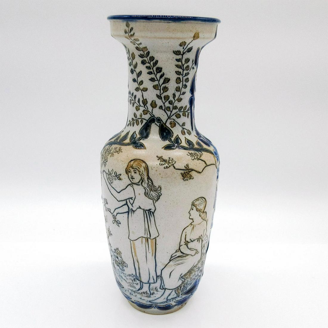Doulton Lambeth Maidens Vase (1 of 5)