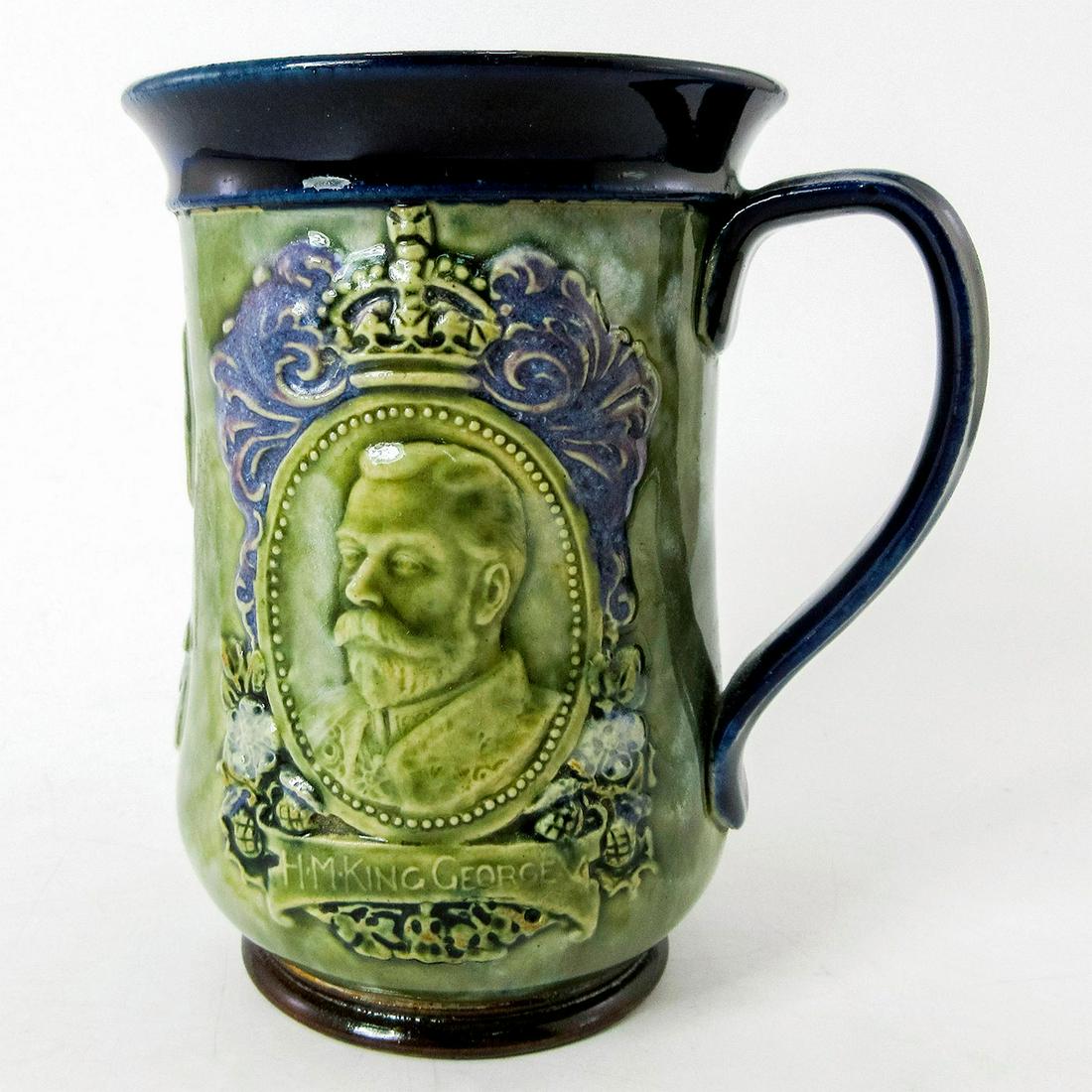 Royal Doulton Commemorative Mug Queen Mary and King George (1 of 4)
