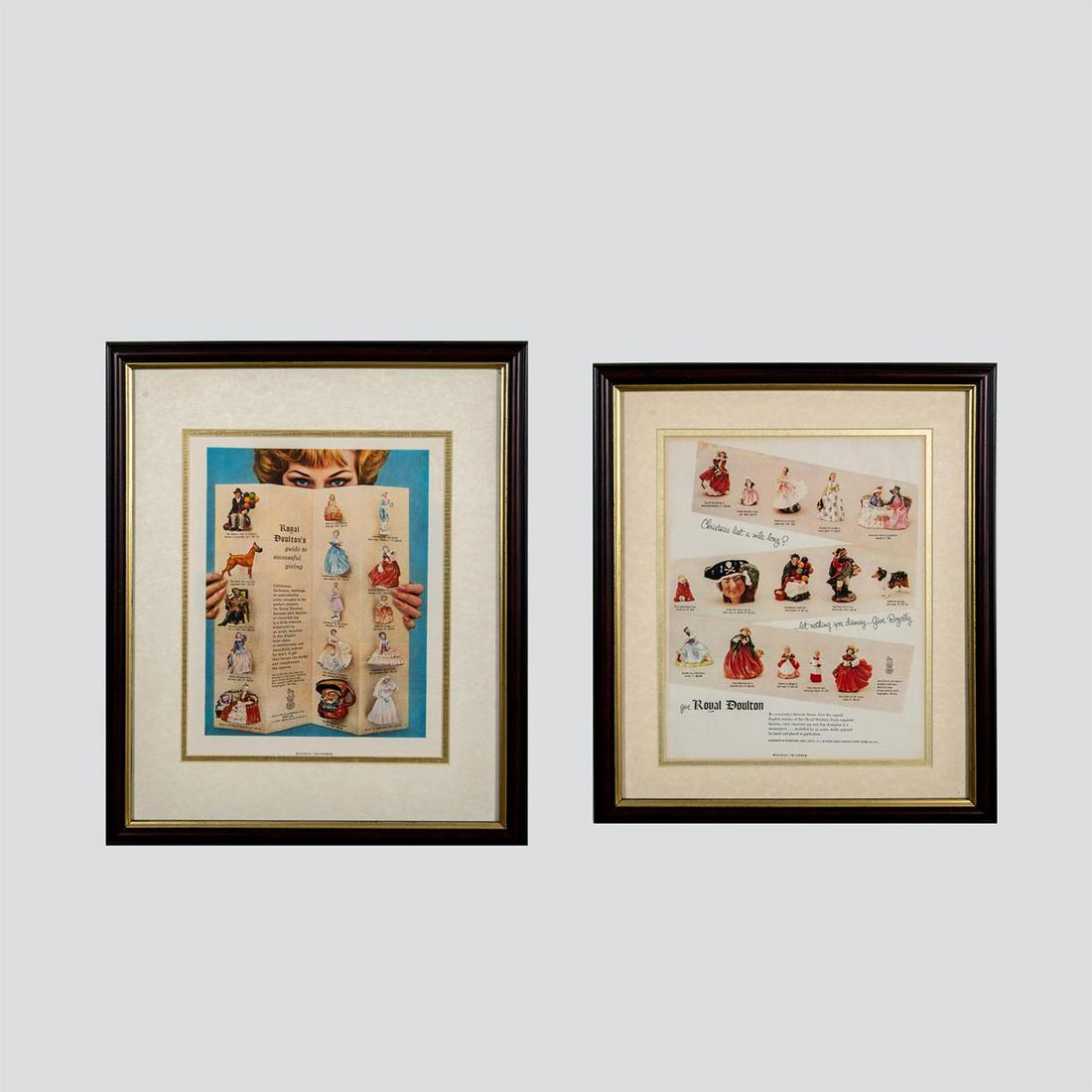 2pc Royal Doulton Framed Advertisements, Figurines and Jugs (1 of 6)