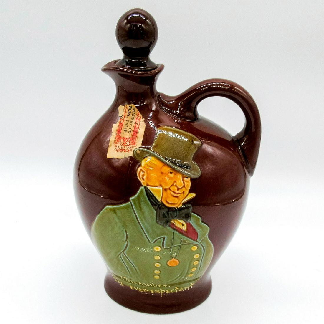 Royal Doulton Kingsware Hudson's Bay Whisky Flask, Micawber (1 of 8)