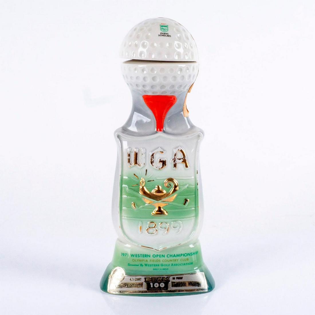 Vintage 1971 Jim Beam WGA Golf Open Championship Decanter (1 of 4)