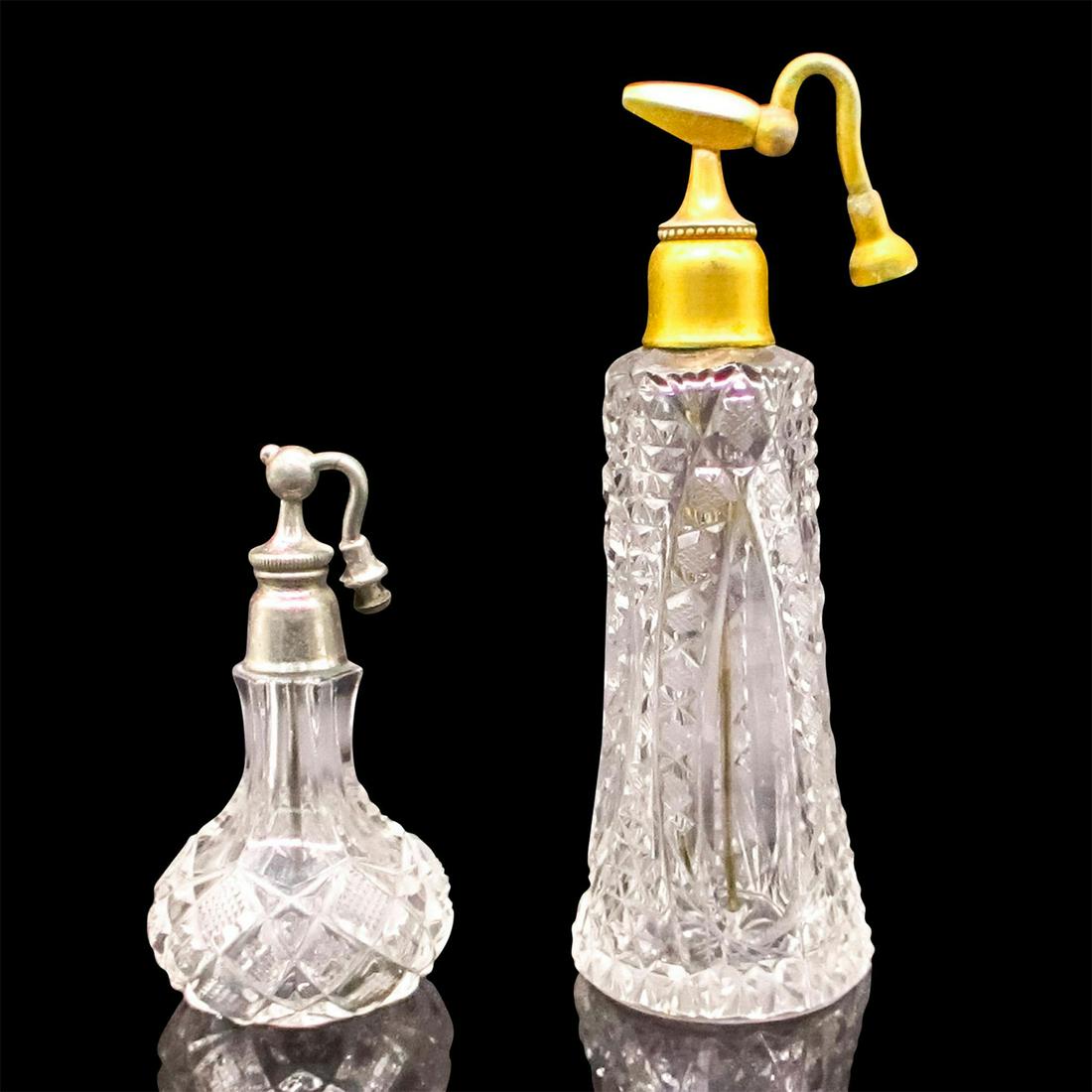 Vintage Cut Glass Atomizer Perfume Bottles (1 of 4)