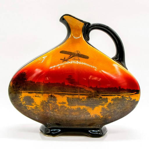 Royal Doulton Kingsware Dewars Whisky Flask, Sydney Harbour