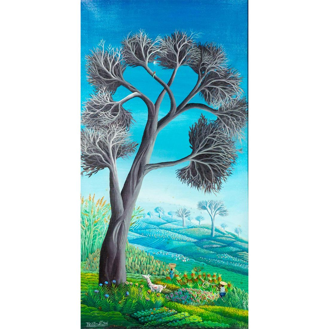 Fritz St. Jean (Haitian, 1954-2017) Acrylic Painting (1 of 6)