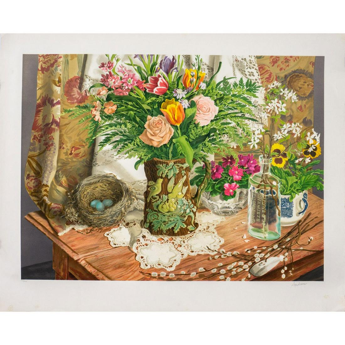 Audean Johnson (American, 20th c.) Still Life Lithograph (1 of 6)