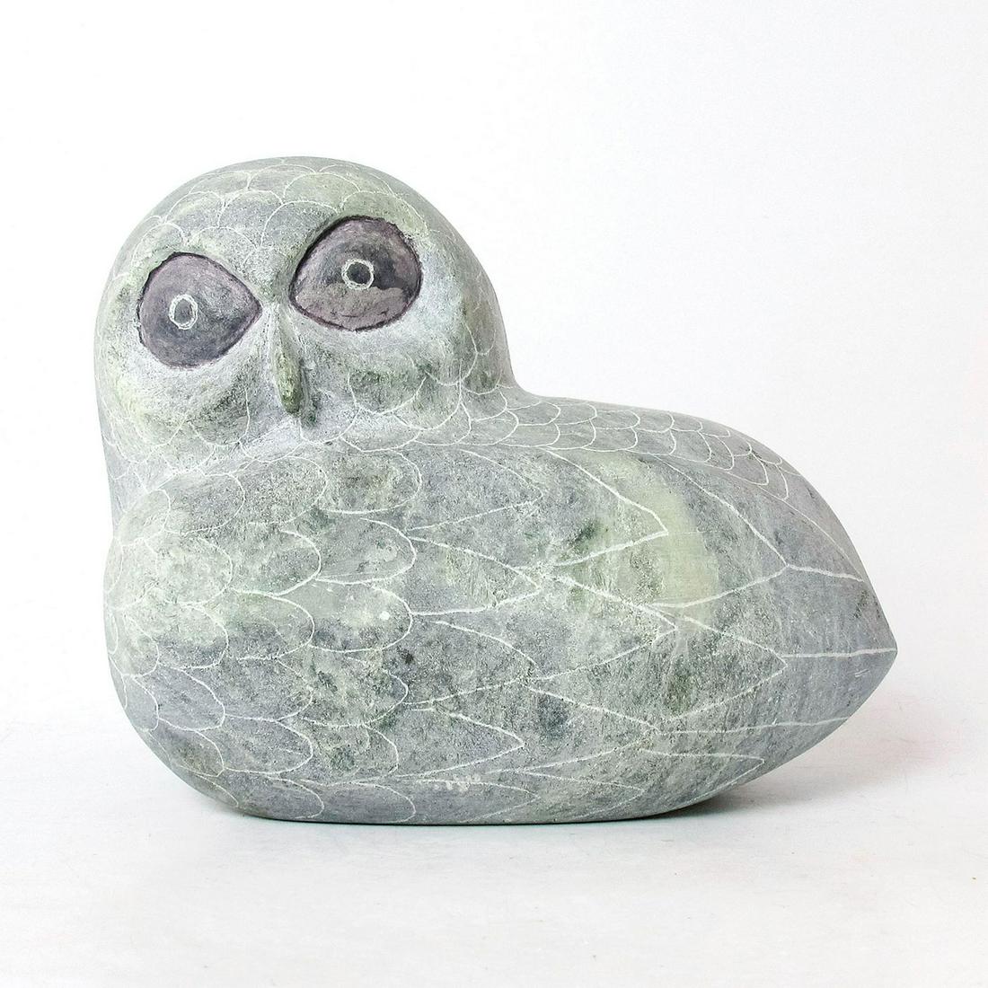 Harry Iutok, Signed, Inuit Stone Sculpture (1 of 3)