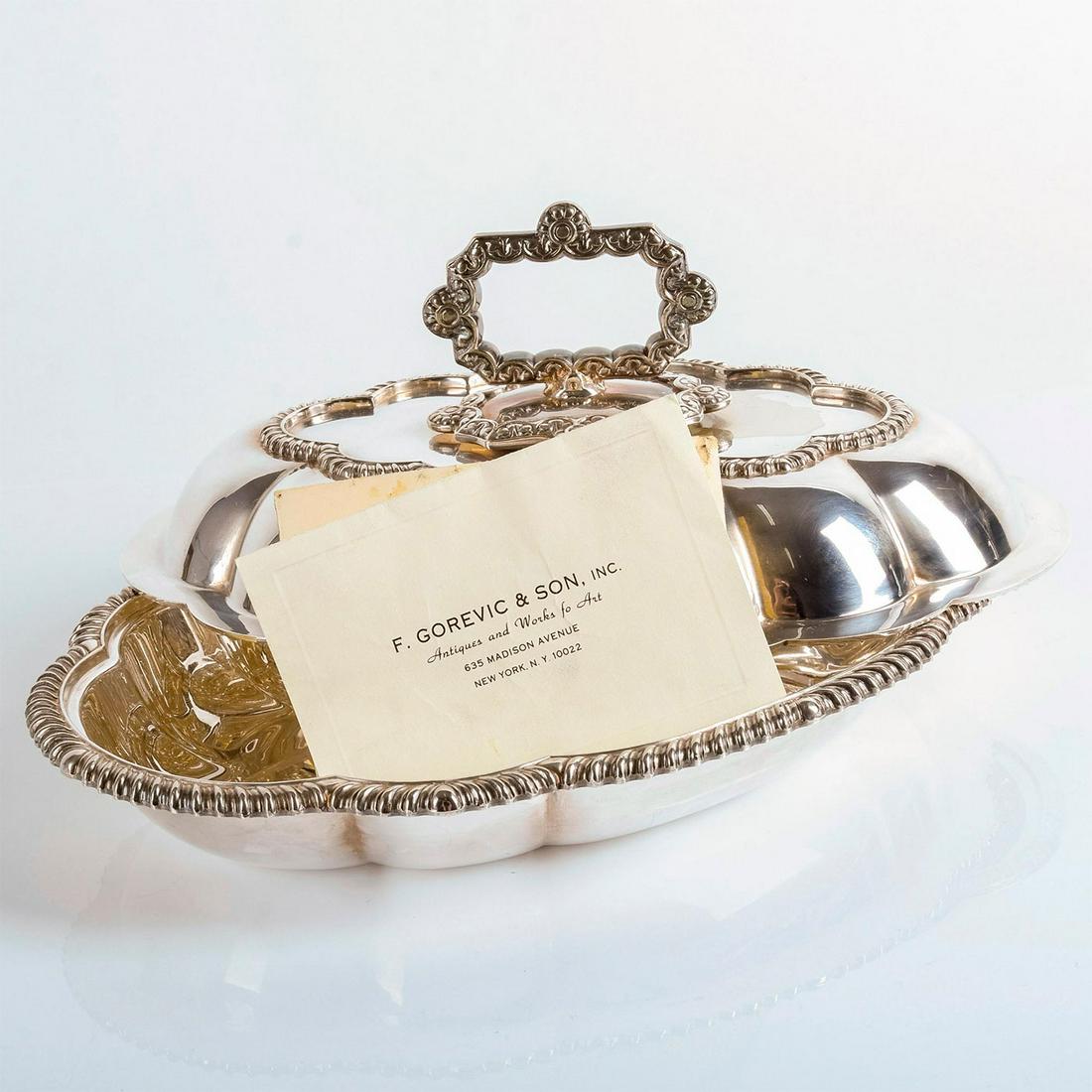 Victorian Silver Plate Serving Entree Dish and Cover c. 1880 (1 of 6)